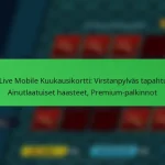 NBA Live Mobile Kuukausikortti: Virstanpylväs tapahtumat, Ainutlaatuiset haasteet, Premium-palkinnot