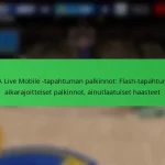 NBA Live Mobile -tapahtuman palkinnot: Flash-tapahtumat, aikarajoitteiset palkinnot, ainutlaatuiset haasteet