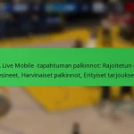 NBA Live Mobile -tapahtuman palkinnot: Rajoitetun erän esineet, Harvinaiset palkinnot, Erityiset tarjoukset