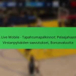 NBA Live Mobile – Tapahtumapalkinnot: Pelaajahaasteet, Virstanpylväiden saavutukset, Bonusvaluutta