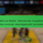 NBA Live Mobile – Vaihtokoodit: Sosiaalisen median arvonnat, vaikuttajakoodit, bonuspaketit