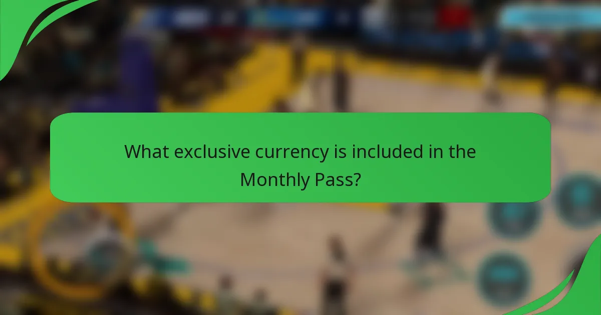 What exclusive currency is included in the Monthly Pass?
